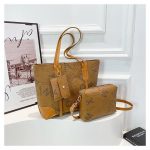 Large Capacity 3 Set Vintage Leather Tote Bags